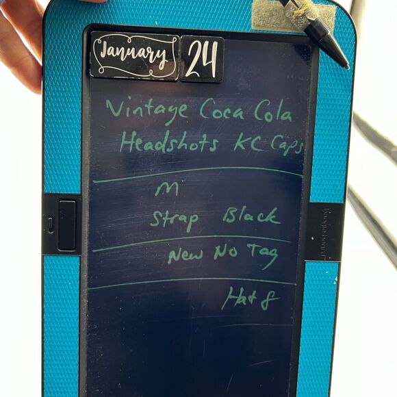 Vintage Coca Cola Hat Mens Strapback Black Embroidered Logo Headshots KC Caps - Picture 9 of 10